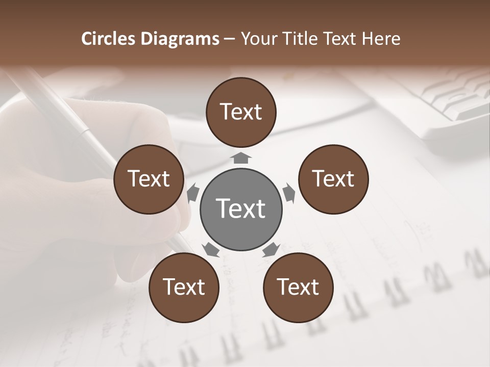 A Person Writing On A Piece Of Paper With A Pen PowerPoint Template