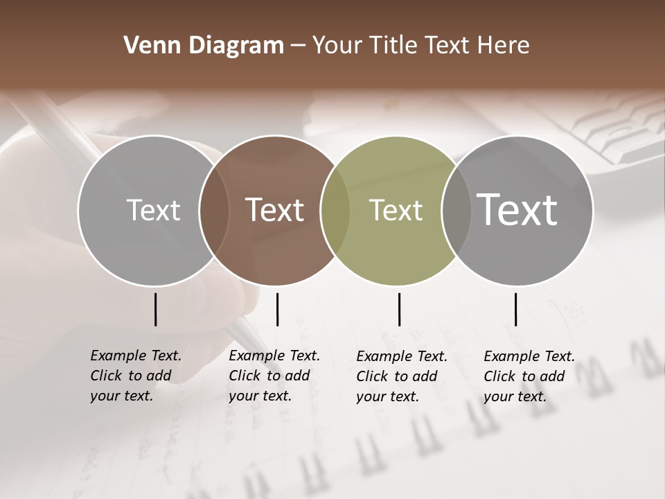 A Person Writing On A Piece Of Paper With A Pen PowerPoint Template