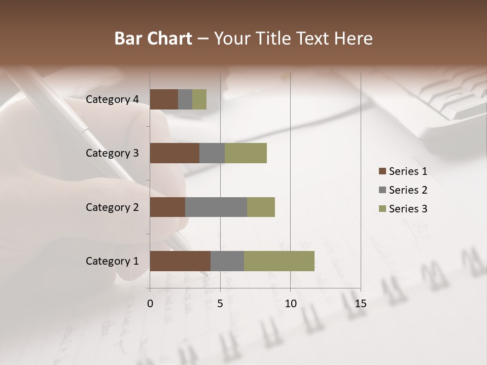 A Person Writing On A Piece Of Paper With A Pen PowerPoint Template