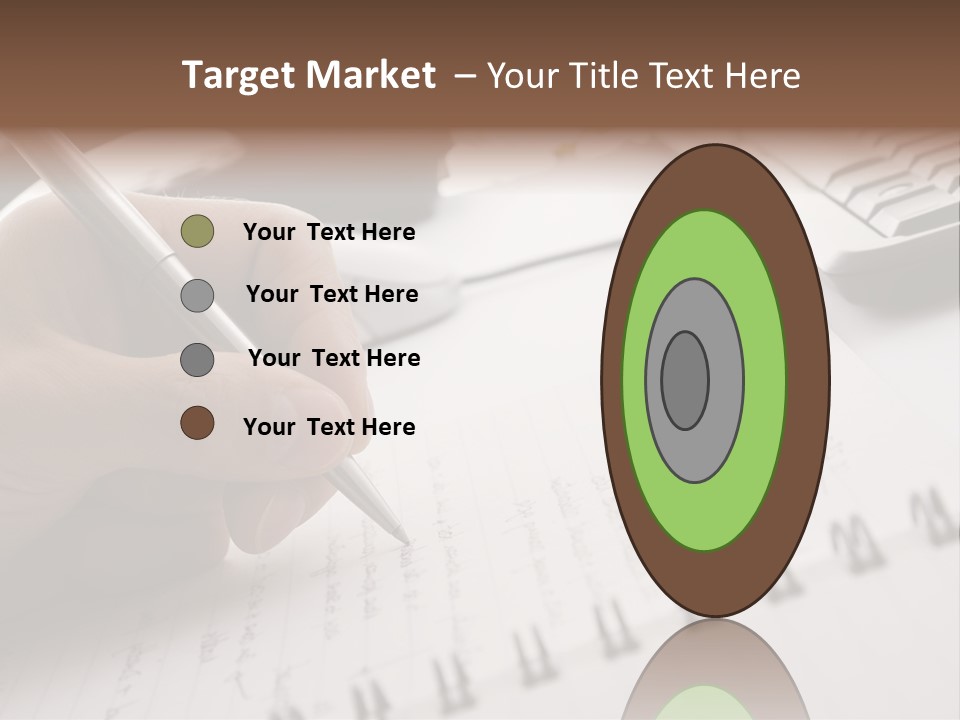 A Person Writing On A Piece Of Paper With A Pen PowerPoint Template