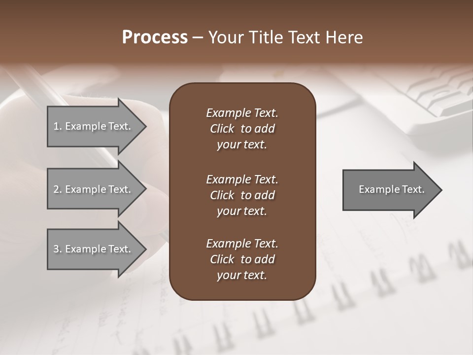 A Person Writing On A Piece Of Paper With A Pen PowerPoint Template