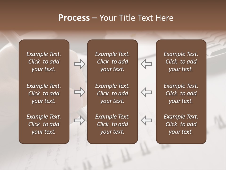 A Person Writing On A Piece Of Paper With A Pen PowerPoint Template