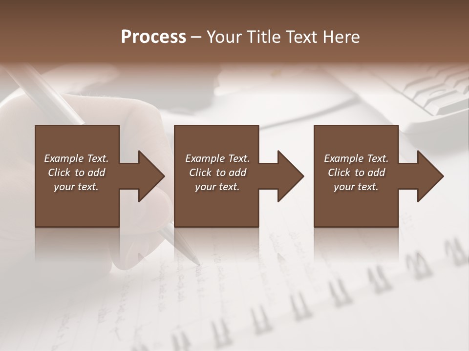 A Person Writing On A Piece Of Paper With A Pen PowerPoint Template
