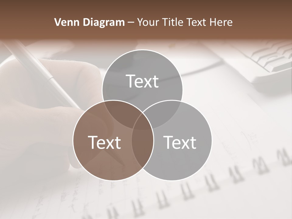 A Person Writing On A Piece Of Paper With A Pen PowerPoint Template