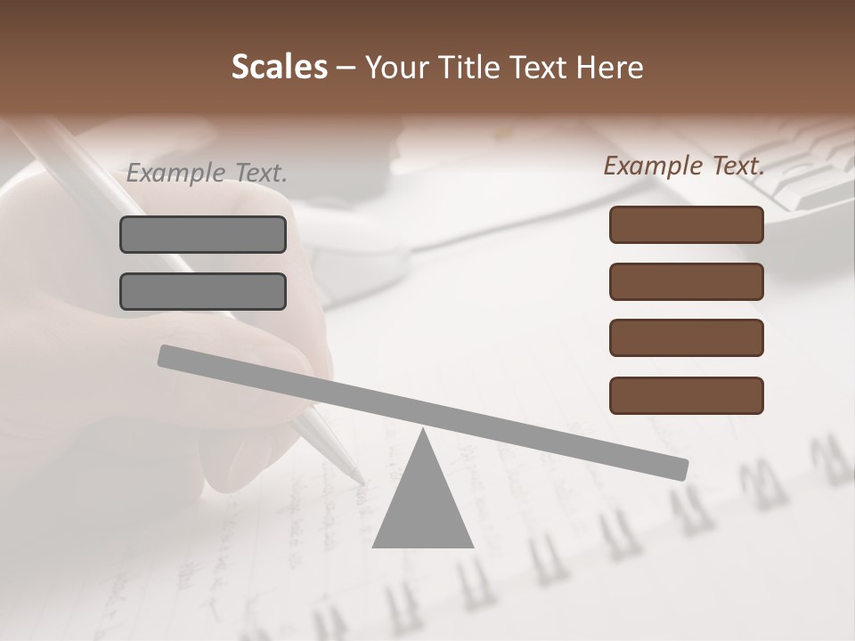 A Person Writing On A Piece Of Paper With A Pen PowerPoint Template
