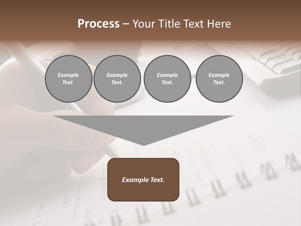 A Person Writing On A Piece Of Paper With A Pen PowerPoint Template