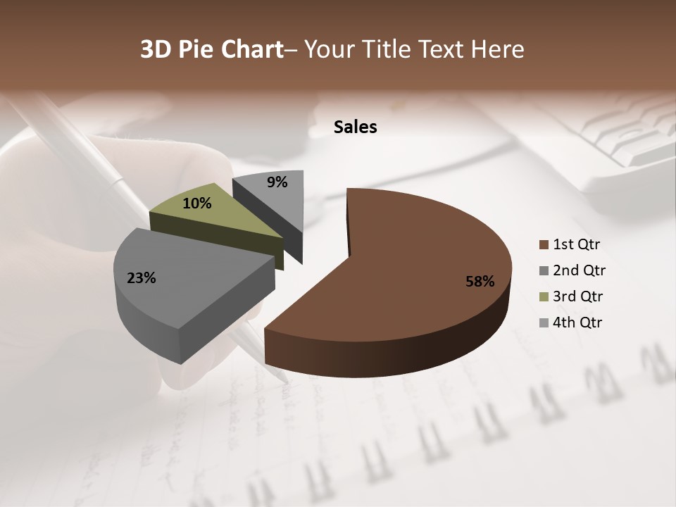 A Person Writing On A Piece Of Paper With A Pen PowerPoint Template