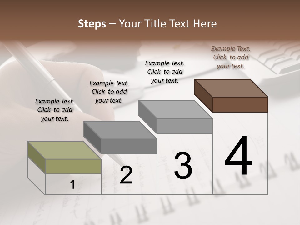 A Person Writing On A Piece Of Paper With A Pen PowerPoint Template