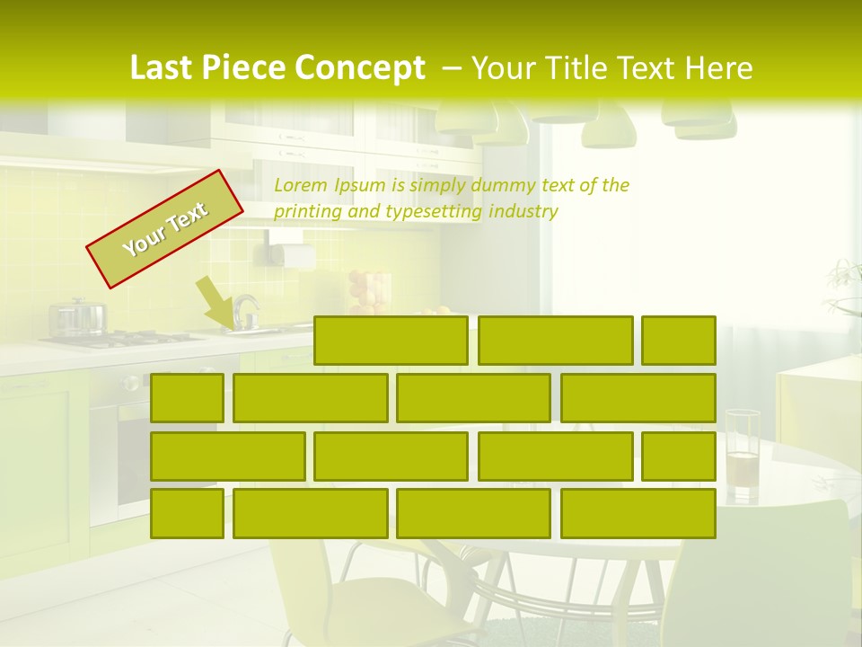 Heavy Truck Engine Isolated PowerPoint Template