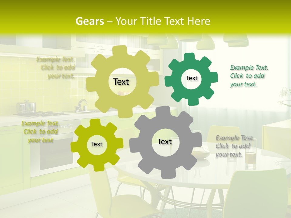 Heavy Truck Engine Isolated PowerPoint Template