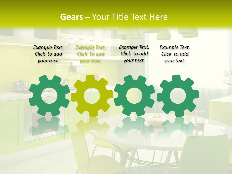 Heavy Truck Engine Isolated PowerPoint Template