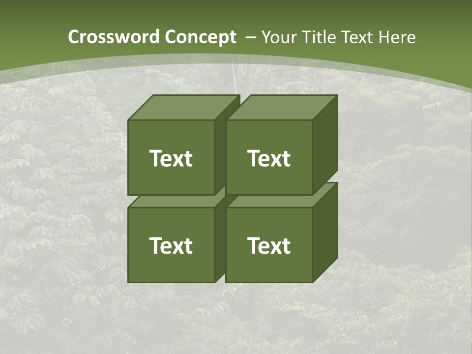 A Man Riding A Zip Line In The Middle Of A Forest PowerPoint Template