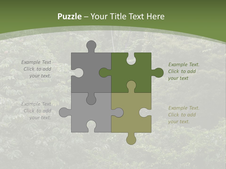 A Man Riding A Zip Line In The Middle Of A Forest PowerPoint Template