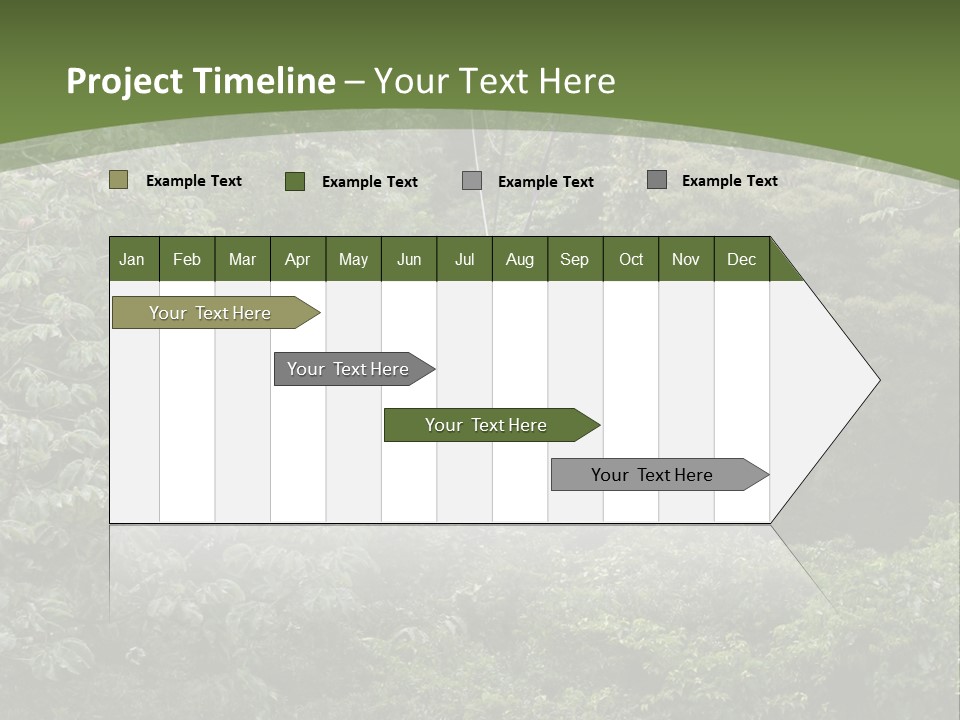 A Man Riding A Zip Line In The Middle Of A Forest PowerPoint Template