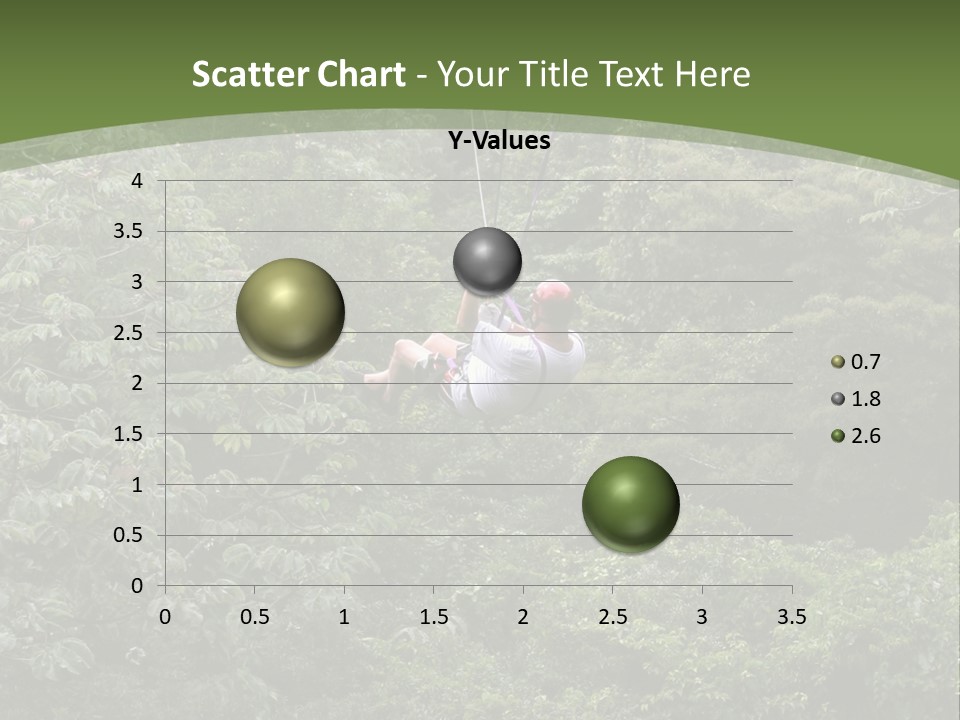 A Man Riding A Zip Line In The Middle Of A Forest PowerPoint Template