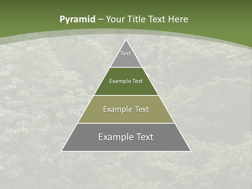 A Man Riding A Zip Line In The Middle Of A Forest PowerPoint Template