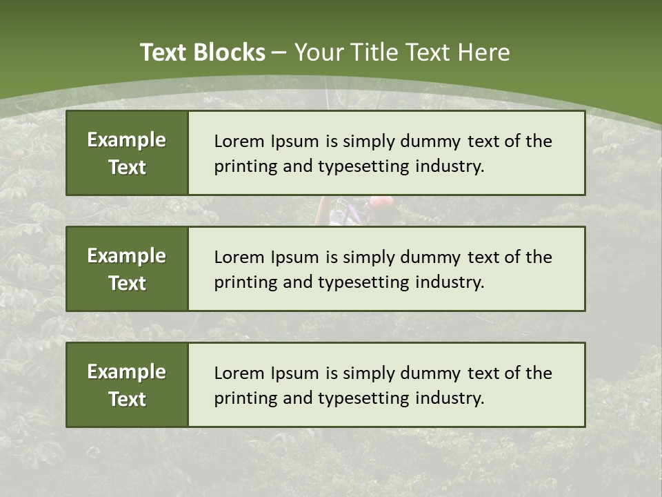 A Man Riding A Zip Line In The Middle Of A Forest PowerPoint Template