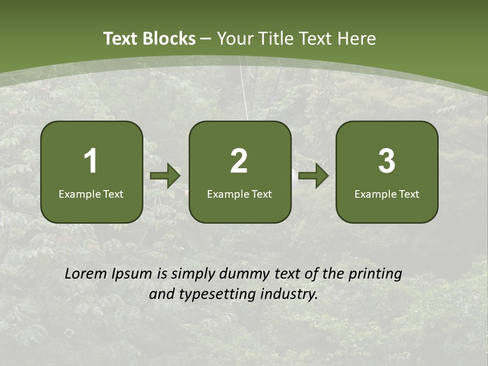 A Man Riding A Zip Line In The Middle Of A Forest PowerPoint Template