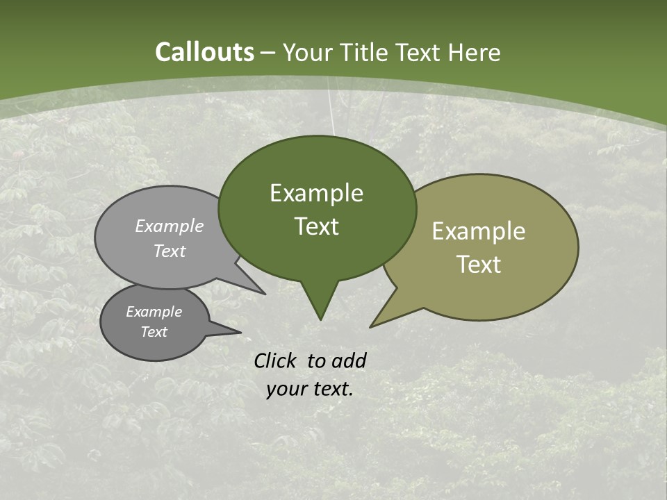 A Man Riding A Zip Line In The Middle Of A Forest PowerPoint Template