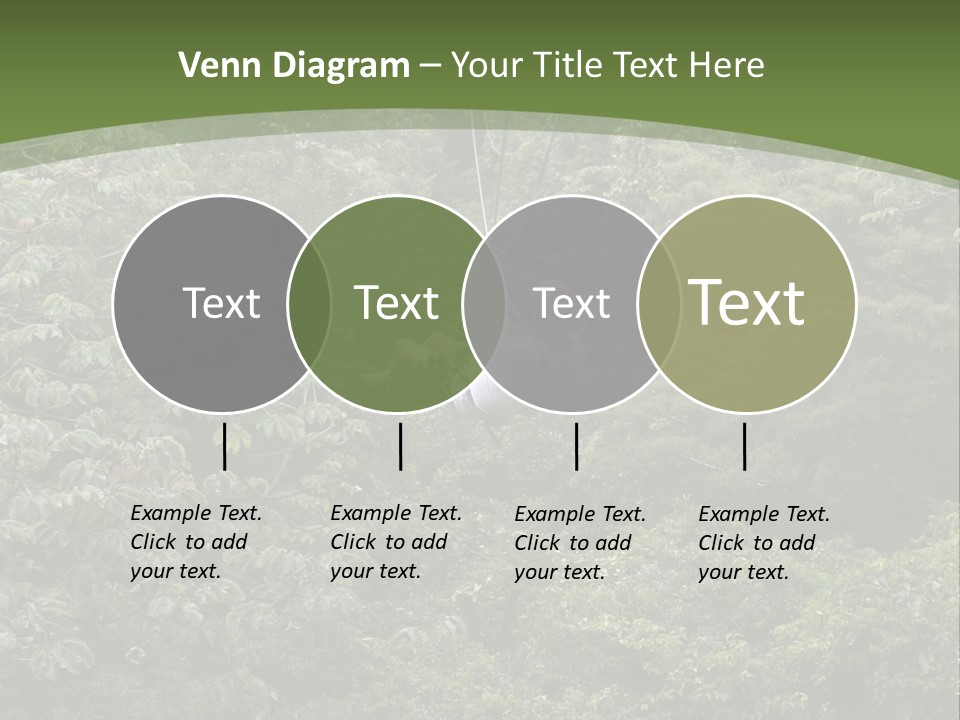 A Man Riding A Zip Line In The Middle Of A Forest PowerPoint Template