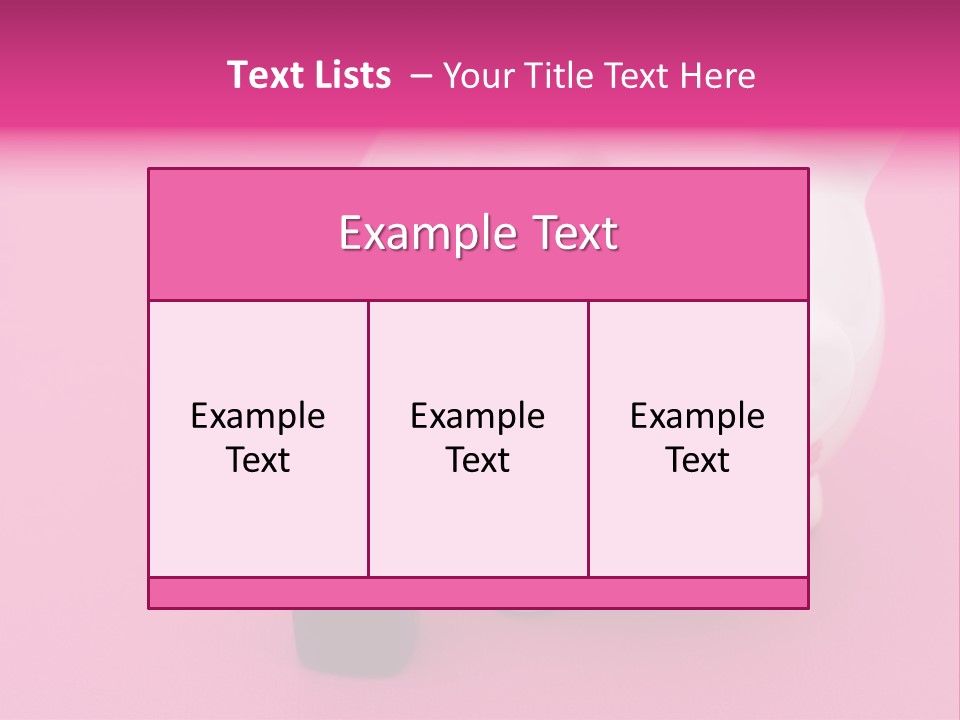 A White Piggy Bank With A Lipstick On It PowerPoint Template