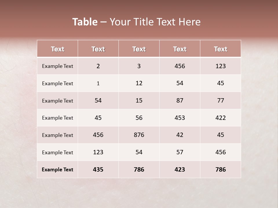 Tick On Skin PowerPoint Template