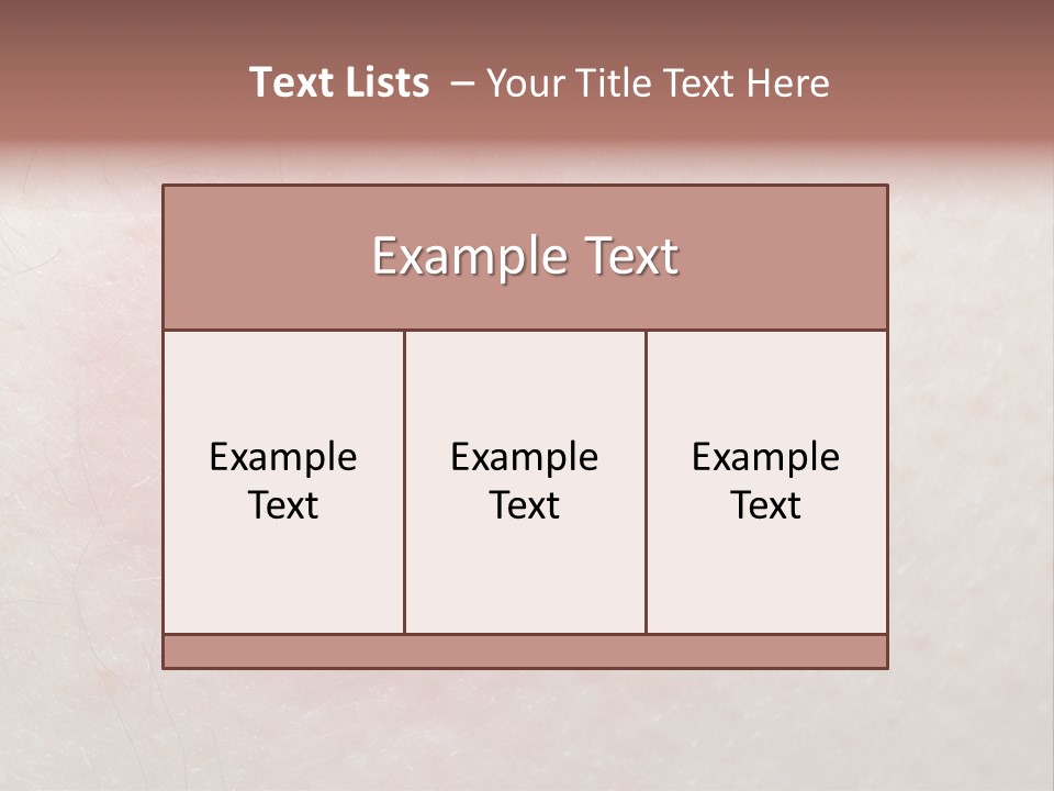 Tick On Skin PowerPoint Template