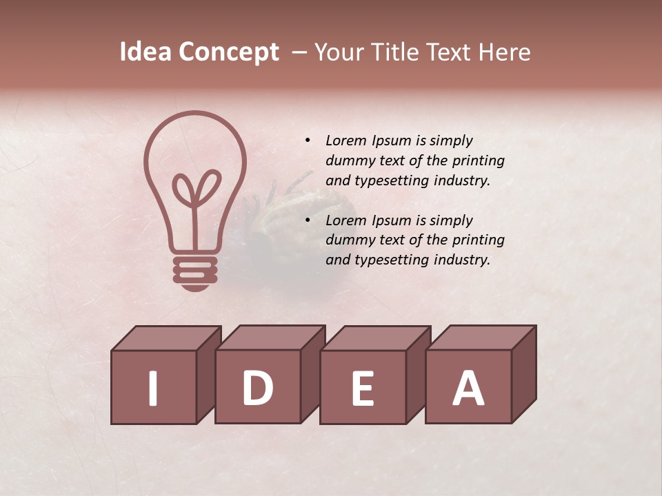 Tick On Skin PowerPoint Template