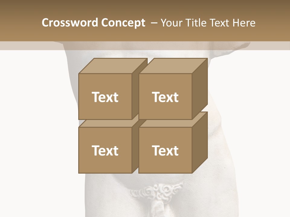 Marmoreal Torso Of The Italian Renaissance Age, Period Immediately Following The Middle Ages PowerPoint Template