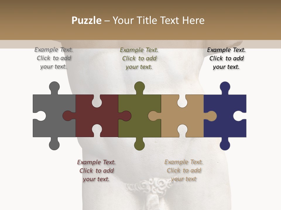 Marmoreal Torso Of The Italian Renaissance Age, Period Immediately Following The Middle Ages PowerPoint Template