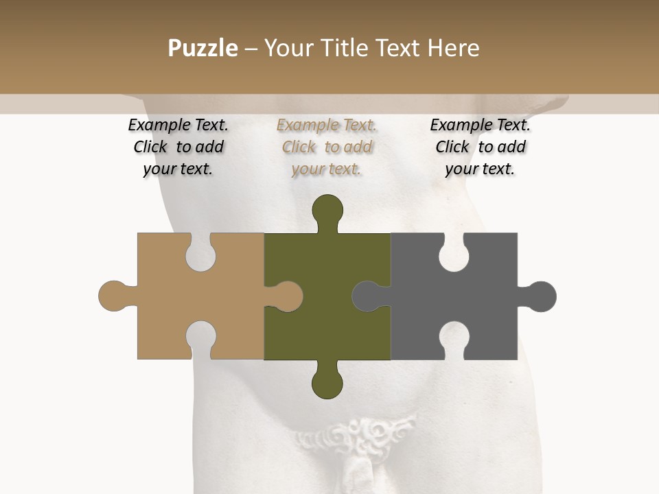 Marmoreal Torso Of The Italian Renaissance Age, Period Immediately Following The Middle Ages PowerPoint Template