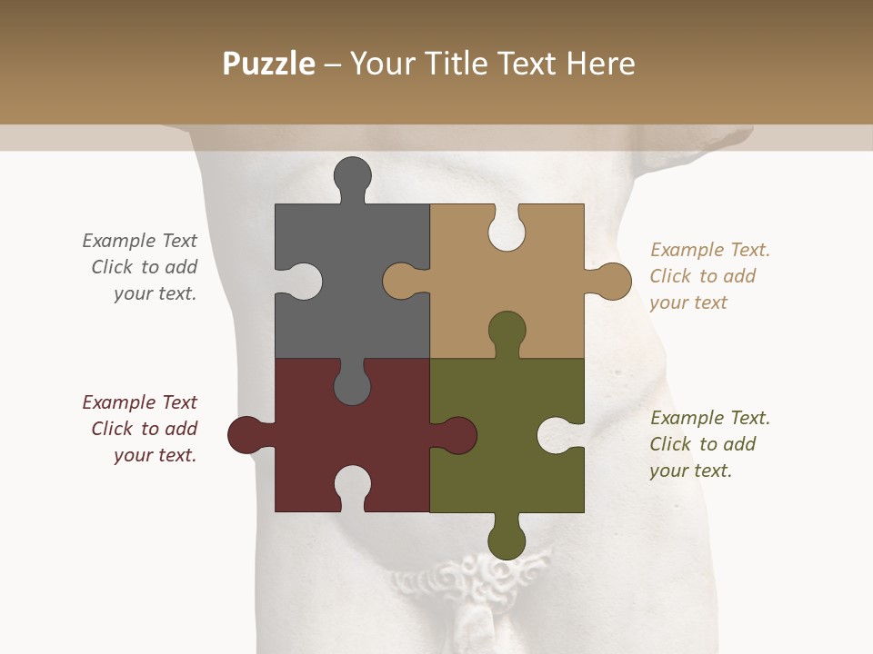 Marmoreal Torso Of The Italian Renaissance Age, Period Immediately Following The Middle Ages PowerPoint Template