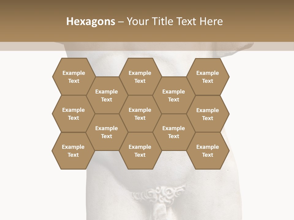 Marmoreal Torso Of The Italian Renaissance Age, Period Immediately Following The Middle Ages PowerPoint Template