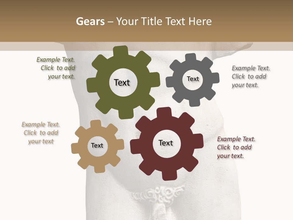 Marmoreal Torso Of The Italian Renaissance Age, Period Immediately Following The Middle Ages PowerPoint Template