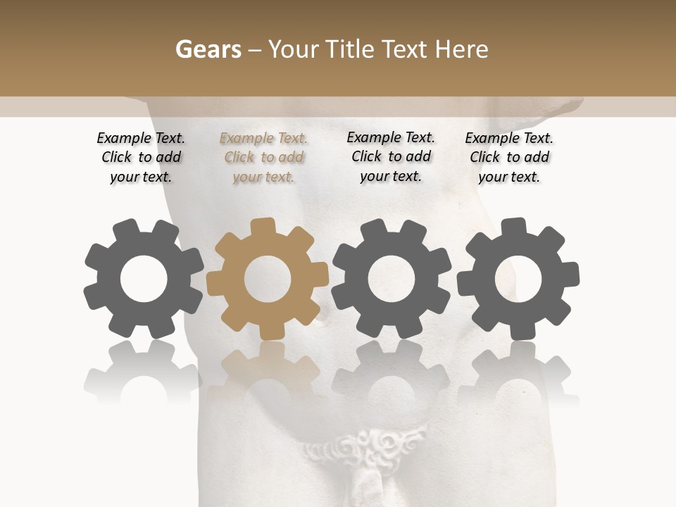 Marmoreal Torso Of The Italian Renaissance Age, Period Immediately Following The Middle Ages PowerPoint Template