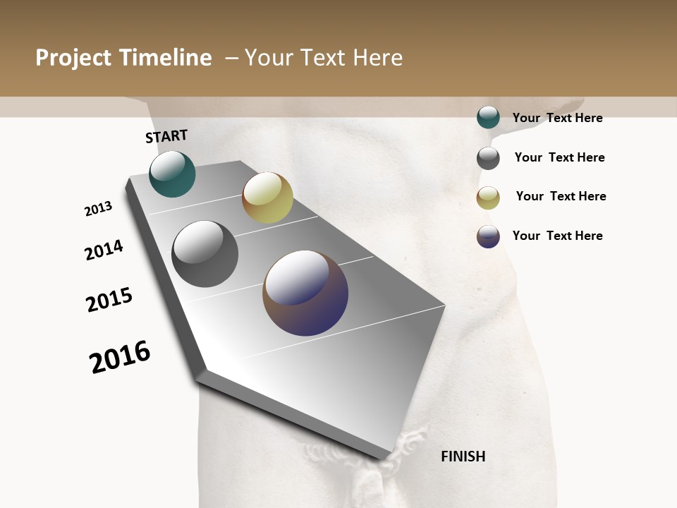 Marmoreal Torso Of The Italian Renaissance Age, Period Immediately Following The Middle Ages PowerPoint Template