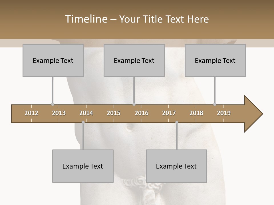 Marmoreal Torso Of The Italian Renaissance Age, Period Immediately Following The Middle Ages PowerPoint Template