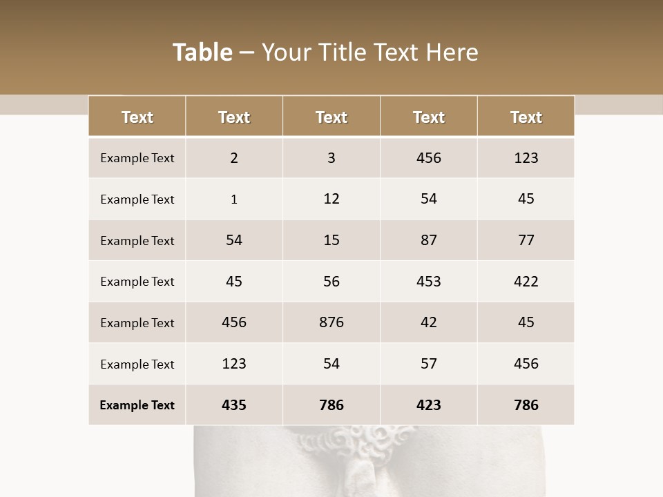 Marmoreal Torso Of The Italian Renaissance Age, Period Immediately Following The Middle Ages PowerPoint Template
