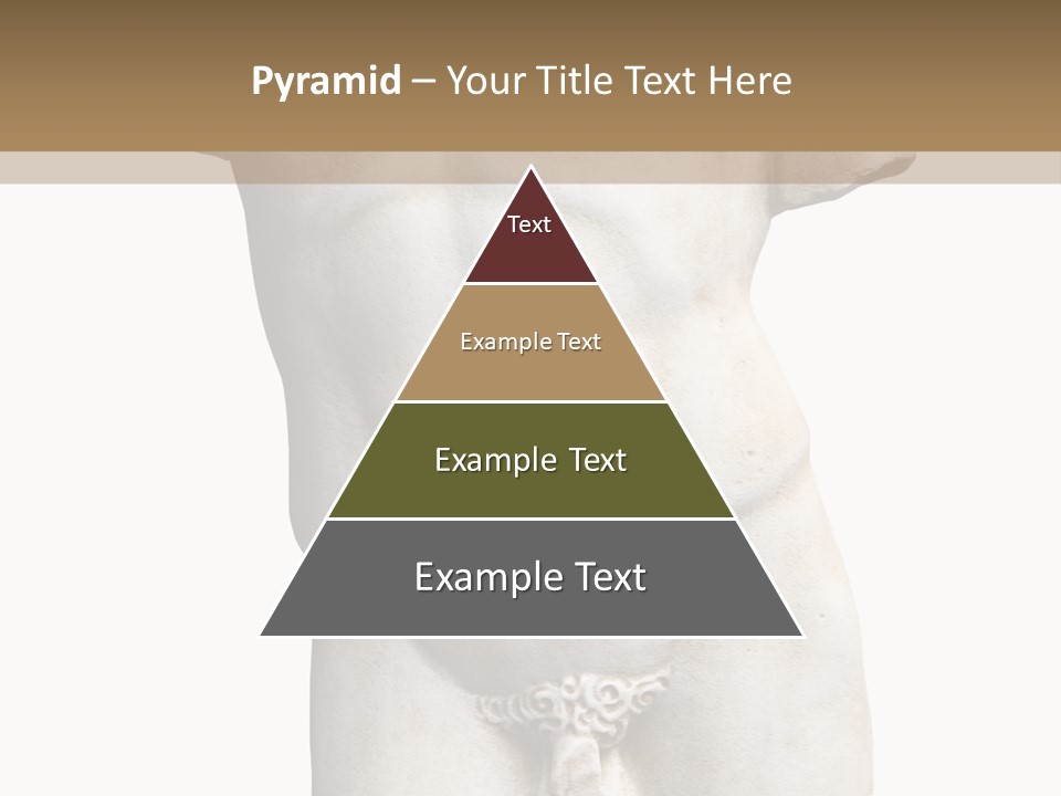 Marmoreal Torso Of The Italian Renaissance Age, Period Immediately Following The Middle Ages PowerPoint Template