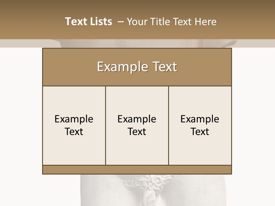 Marmoreal Torso Of The Italian Renaissance Age, Period Immediately Following The Middle Ages PowerPoint Template