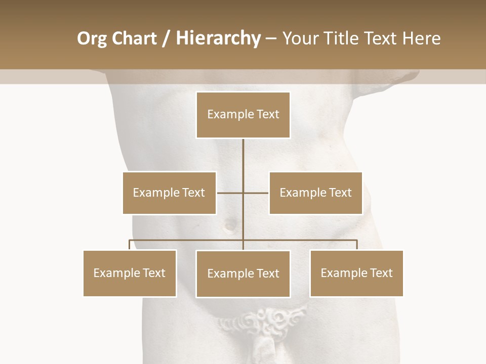 Marmoreal Torso Of The Italian Renaissance Age, Period Immediately Following The Middle Ages PowerPoint Template