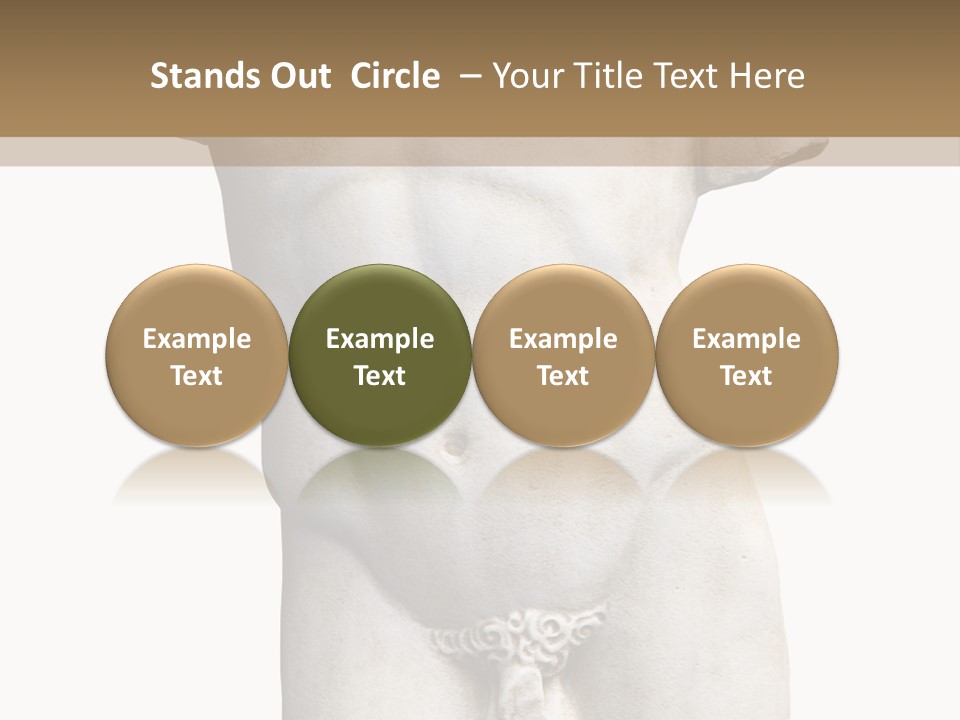 Marmoreal Torso Of The Italian Renaissance Age, Period Immediately Following The Middle Ages PowerPoint Template