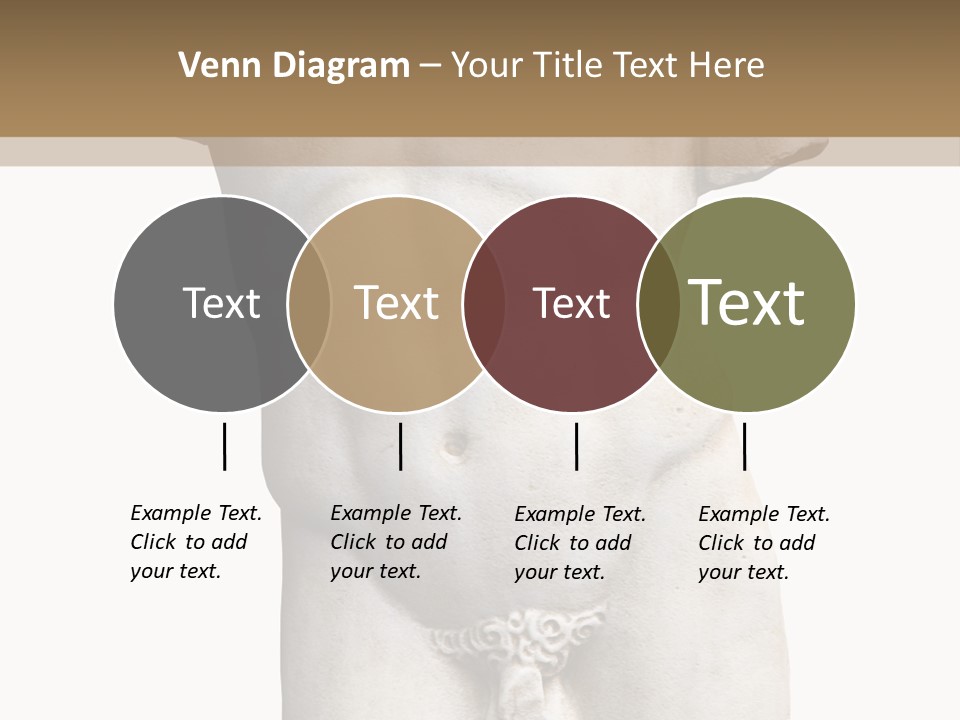 Marmoreal Torso Of The Italian Renaissance Age, Period Immediately Following The Middle Ages PowerPoint Template