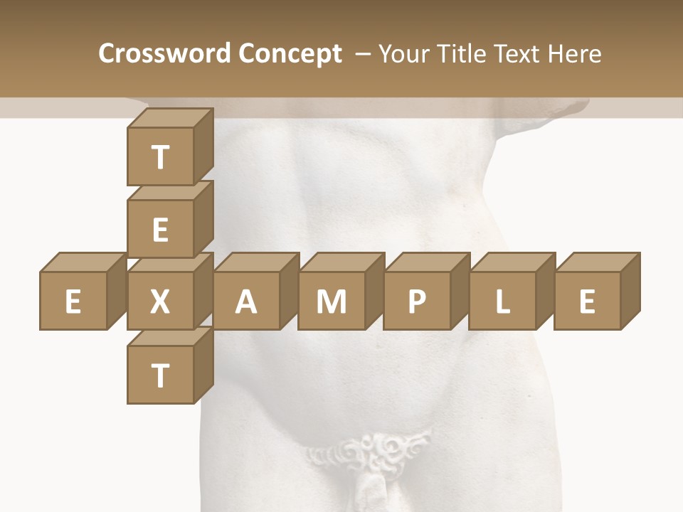 Marmoreal Torso Of The Italian Renaissance Age, Period Immediately Following The Middle Ages PowerPoint Template