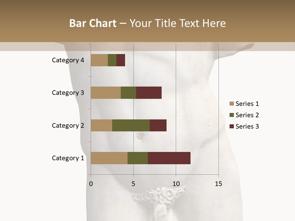 Marmoreal Torso Of The Italian Renaissance Age, Period Immediately Following The Middle Ages PowerPoint Template