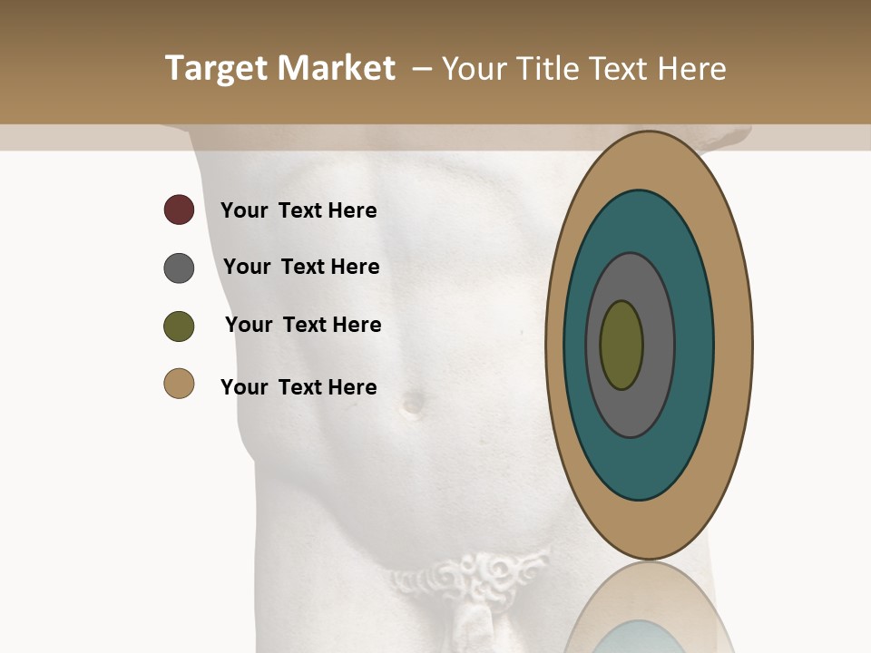 Marmoreal Torso Of The Italian Renaissance Age, Period Immediately Following The Middle Ages PowerPoint Template