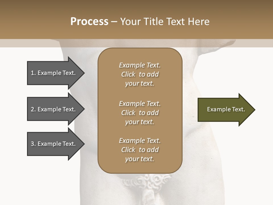 Marmoreal Torso Of The Italian Renaissance Age, Period Immediately Following The Middle Ages PowerPoint Template