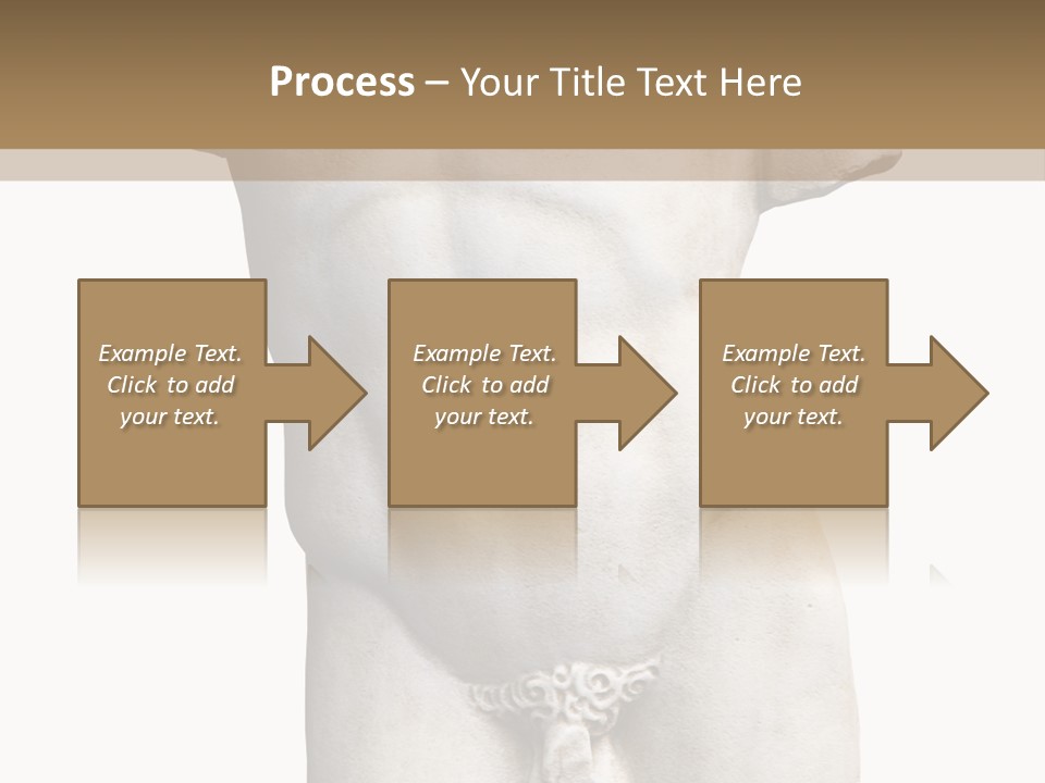 Marmoreal Torso Of The Italian Renaissance Age, Period Immediately Following The Middle Ages PowerPoint Template