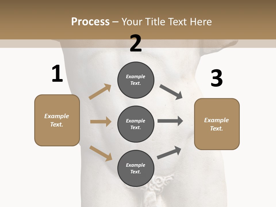 Marmoreal Torso Of The Italian Renaissance Age, Period Immediately Following The Middle Ages PowerPoint Template