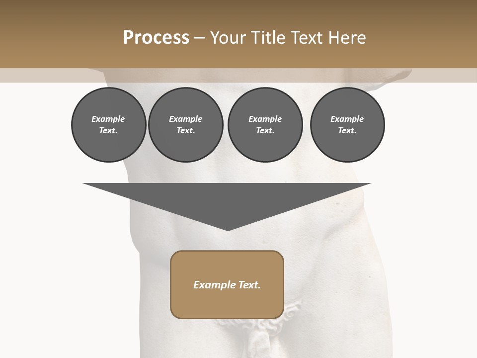 Marmoreal Torso Of The Italian Renaissance Age, Period Immediately Following The Middle Ages PowerPoint Template